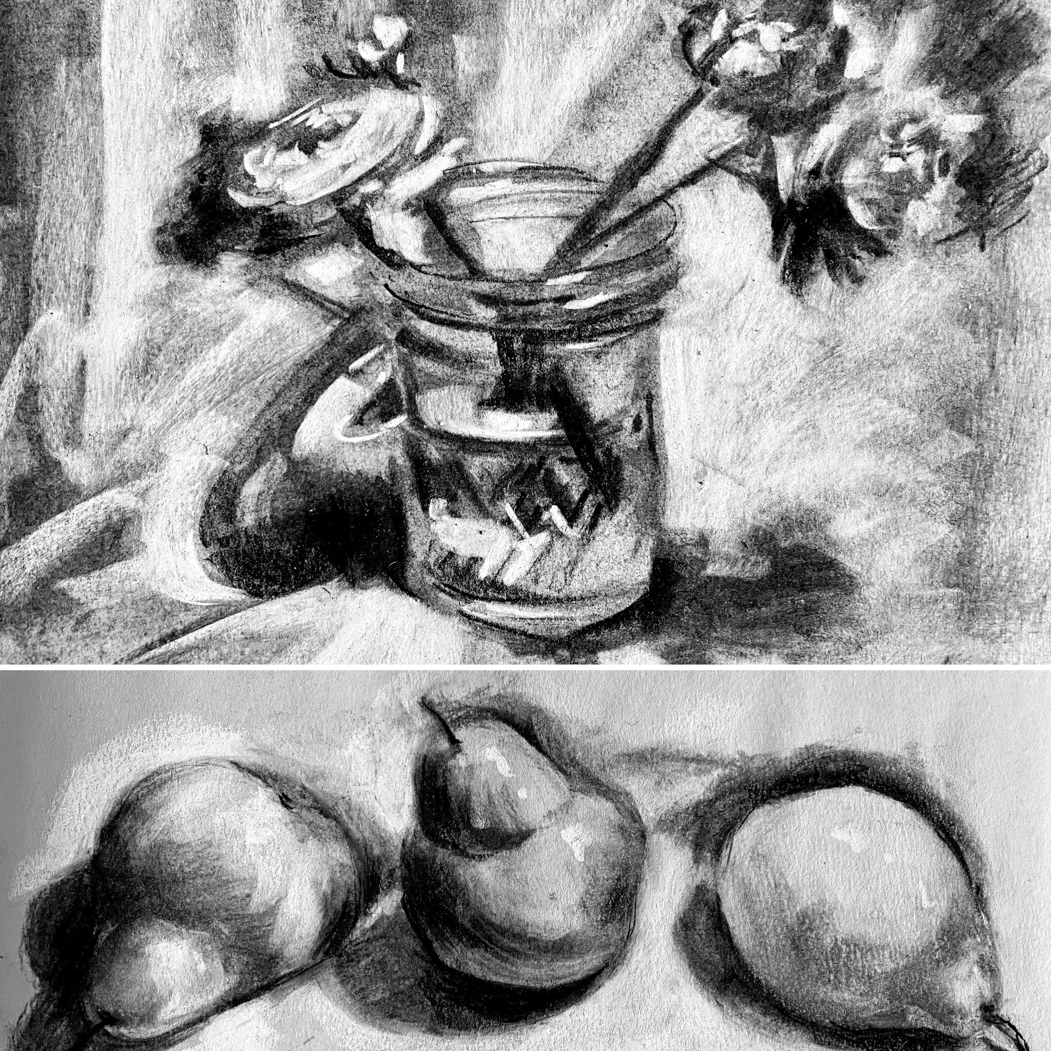 Learn Abstract Charcoal Drawing Techniques - Charcoal Dudek
